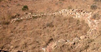Remains of Native building